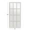 White Wood Farmhouse Rectangular Wall Mirror 48" x 22"